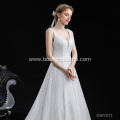 backless sleeveless Lace Appliques Ball Gown Wedding Dress Bridal Gowns